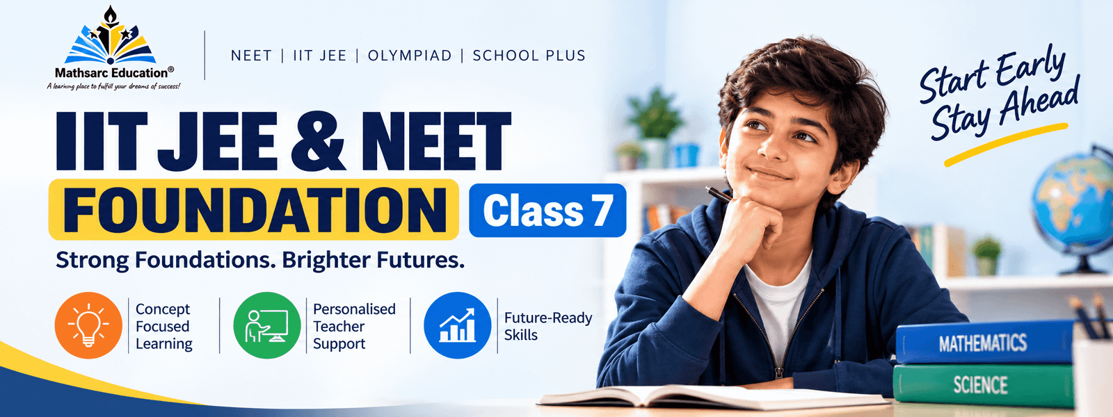 IIT JEE & NEET Foundation – Class 7 banner